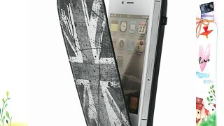 Mocca Design ER4S20 - Funda con tapa para iPhone 4 y 4s (piel sintética) diseño de bandera