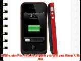 Mophie Juice Plus - Pack de cargador y carcasa para iPhone 4/4S rojo