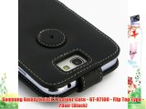 Samsung Galaxy NoteII 2 Leather Case - GT-N7100 - Flip Top Type - PDair (Black)