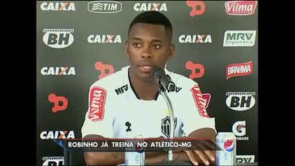 Atlético Mineiro apresenta o atacante Robinho