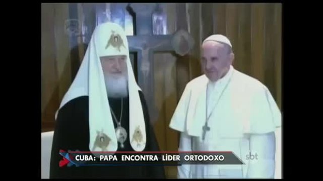 Papa se encontra pela primeira vez com líder da Igreja Ortodoxa