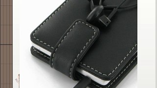 Nokia Lumia 720 Leather Case - Flip Top Type (Black) by PDair