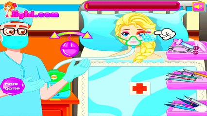 Elsa Frozen fez uma cirurgia no olho
