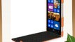 Stilgut UltraSlim funda exclusíva en piel auténtica para el Nokia Lumia 925 anaranjado