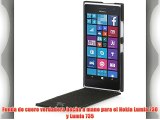 StilGut® UltraSlim funda de cuero para Nokia Lumia 730 y Lumia 735 negra