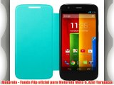 Motorola - Funda Flip oficial para Motorola Moto G Azul Turquesa