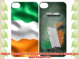 3DWerk - Carcasa en 3D con diseño de la bandera de Irlanda para Apple iPhone 4/4S