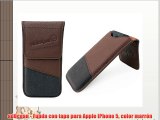 adOcean - Funda con tapa para Apple iPhone 5 color marrón