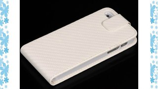 Avanto - Funda Flip Carbon Style para iPhone 5 Blanco