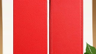 Avanto - Funda Flip Carbon Style para iPhone 5 Rojo