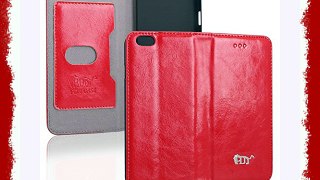 Pdncase Funda de Piel para iphone 6 Wallet Case Cover - Rojo