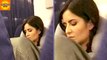 Katrina Kaif SPOTTED Sleeping In Airplane | Bollywood Asia