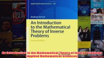 Download PDF  An Introduction to the Mathematical Theory of Inverse Problems Applied Mathematical FULL FREE