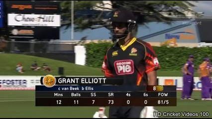 Andrew Ellis 5 wickets vs Wellington F l Georgie Pie Super Smash 2014 HD