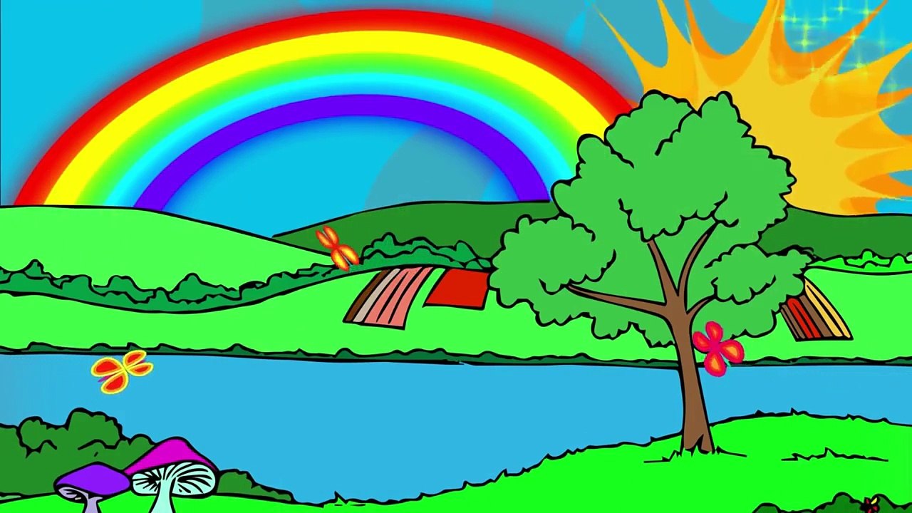 Canzone dei colori dellarcobaleno Canzone per bambini Yleekids Italiano