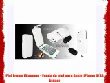 Piel Frama iMagnum - Funda de piel para Apple iPhone 4/4S blanco