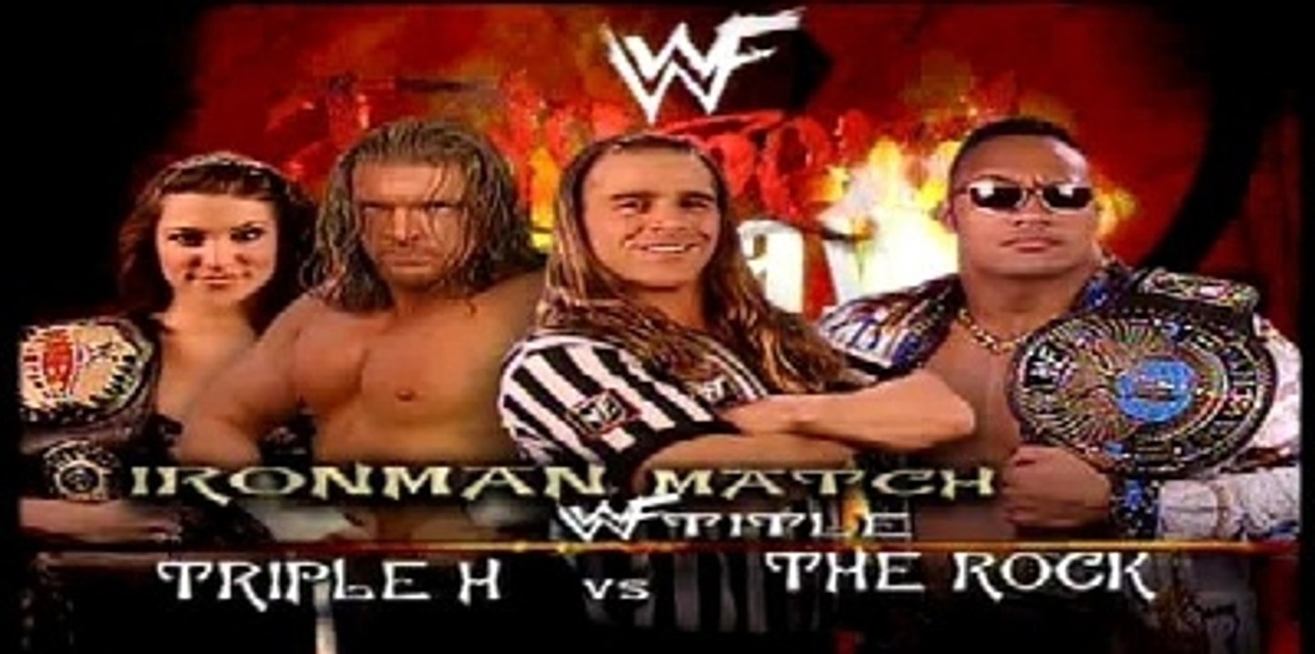 Triple H vs The Rock 60 Minute Iron Man Match WWF Championship Judgment Day 2000 1/4