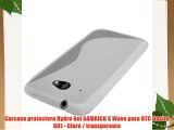 Carcasa protectora Hydro Gel SAMRICK S Wave para HTC Desire 601 - Claro / transparente