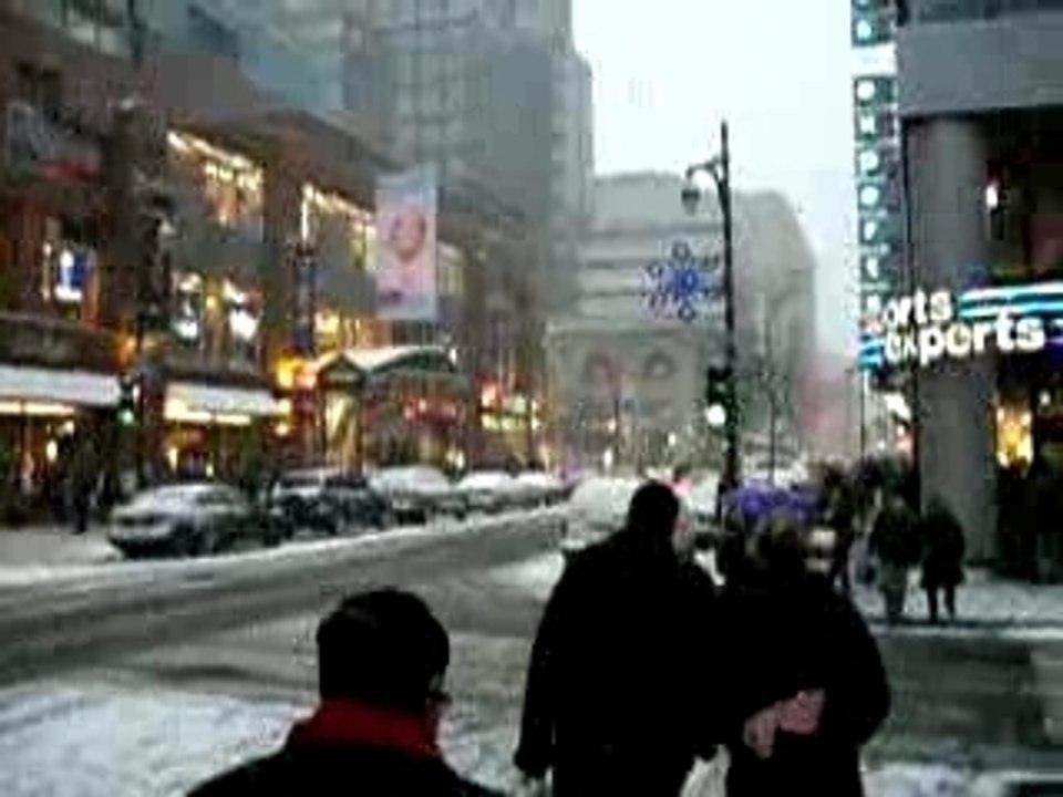 Montréal sous la neige