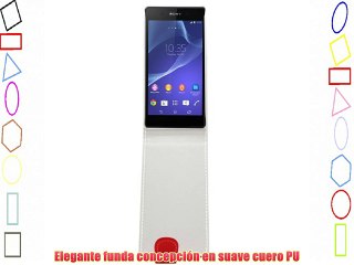 Samrick Especialmente Diseñado Maletín Abatible De Cuero Para Sony Xperia Z2 - Rojo (Red)