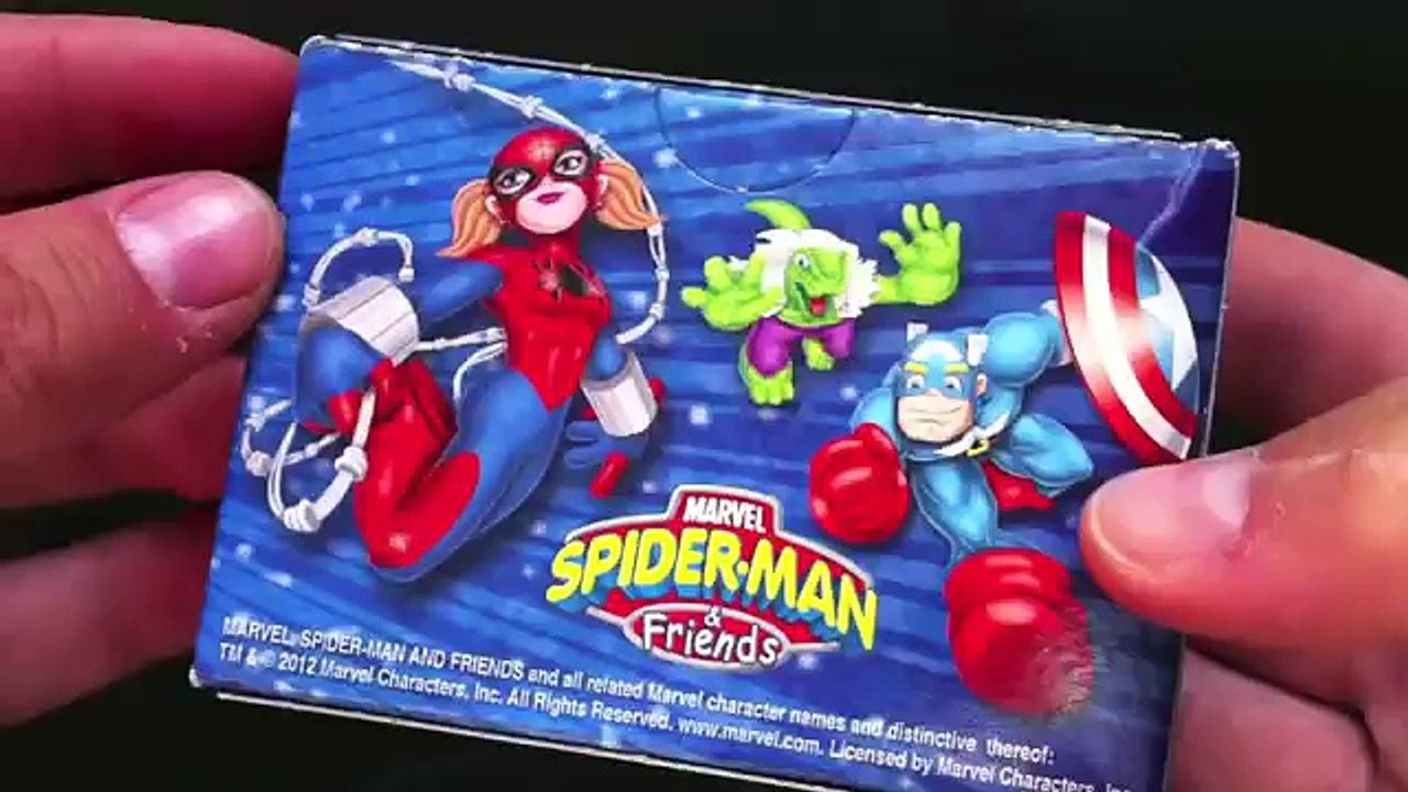 2 Amazing Spiderman kinder surprise eggs unboxing Marvel collection