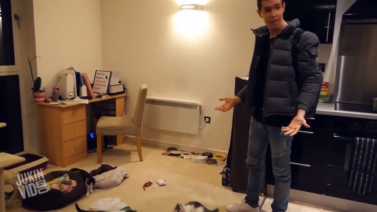 Girlfriend Pulls Prank on Boyfriend | Cat Attack