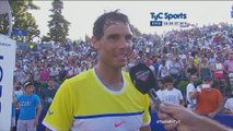 Rafael Nadal On court interview / QF Argentina Open 2016