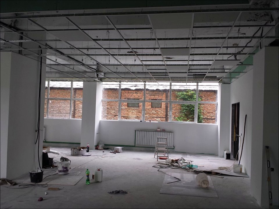 Montaj tavan fals casetat-Amenajari tavane false