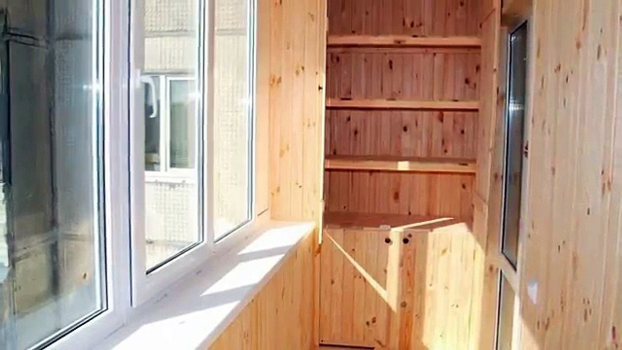 Отделка стен и потолка балкона или лоджии