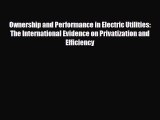 [PDF] Ownership and Performance in Electric Utilities: The International Evidence on Privatization