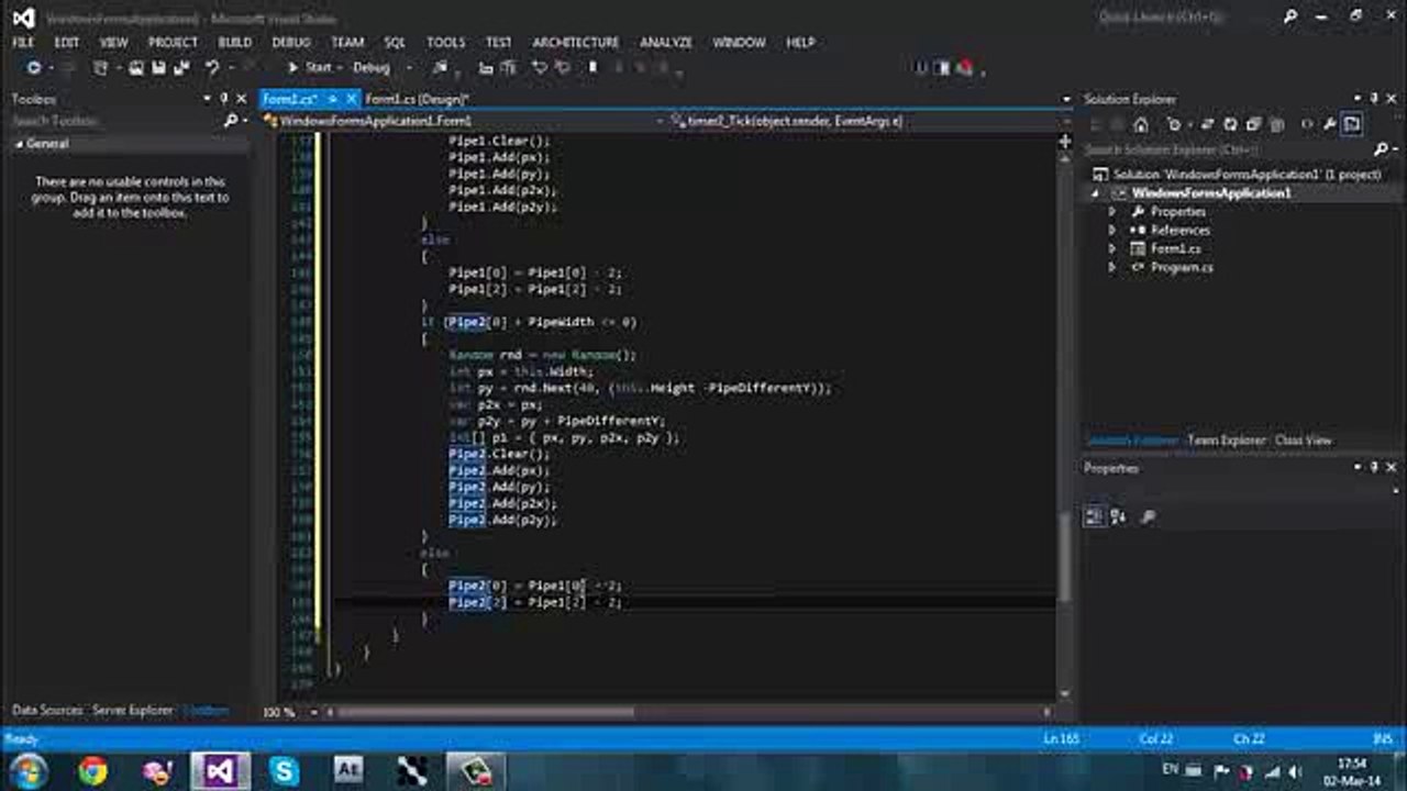 C# How to create a Flappy Bird_clip6