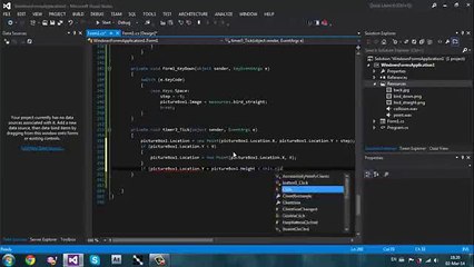 C# How to create a Flappy Bird_clip10