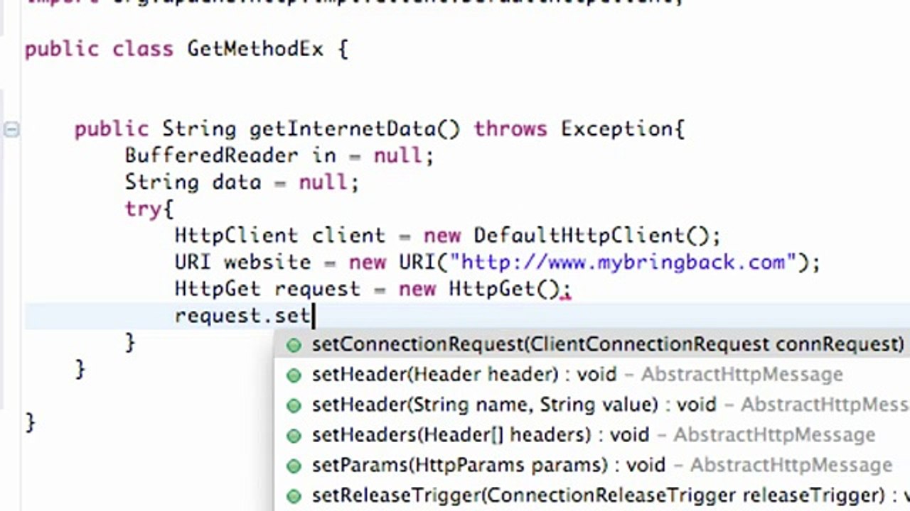 148 - Executing HttpGet on a Http Client