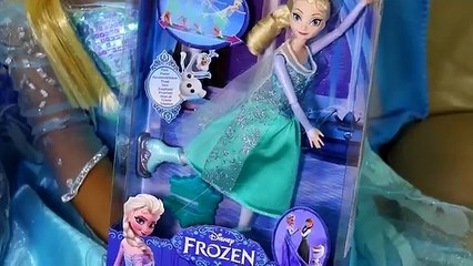 Disney Frozen Elsa In real Life with Santa Claus! Christmas Toys video for children