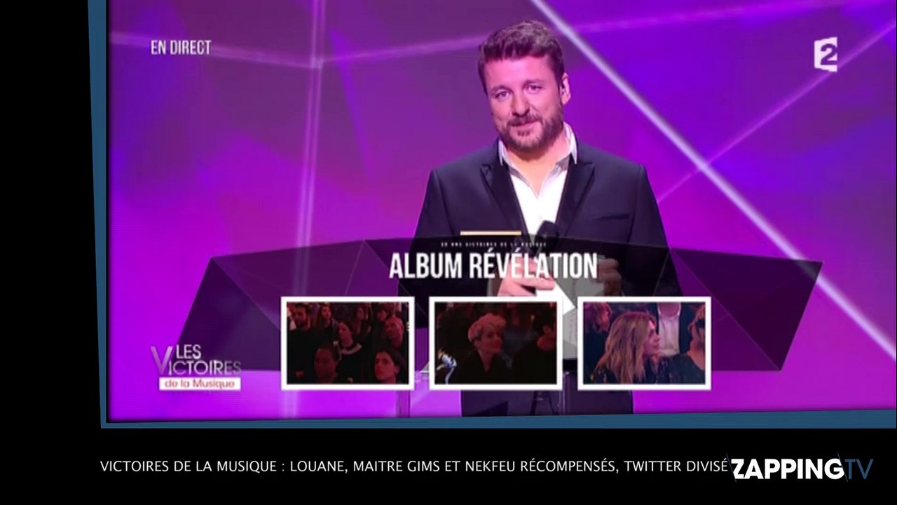 Victoires de la musique : Louane, Maitre Gims et Nekfeu récompensés, Twitter divisé ! (Vidéo)