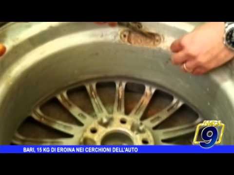 Bari | 15 kg di eroina nei cerchioni dell'auto, arrestato