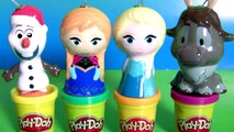 Play Doh Surprise Eggs Disney Frozen Christmas Ornaments Anna Elsa Sven Olaf Shopkins Peppa Pig