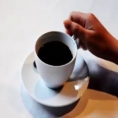 Portrait with Coffee Cup Stains