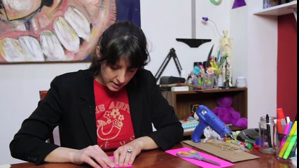 Tutorial for a Paper Heart Chain for kids (how to make heart with paper)