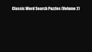 PDF Classic Word Search Puzzles (Volume 2) Free Books