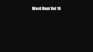 Download Word Hunt Vol 16 Read Online