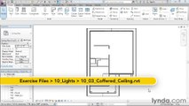 10 03. Creating a coffered ceiling - House in Revit Architecture