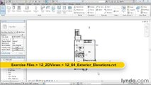 12 04. Creating exterior elevation views - House in Revit Architecture