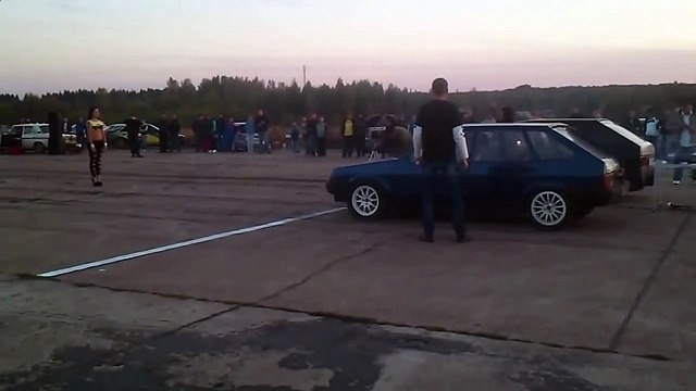 Уличные гонки 2014 VAZ 2109 vs ВАЗ 2108 Turbo1