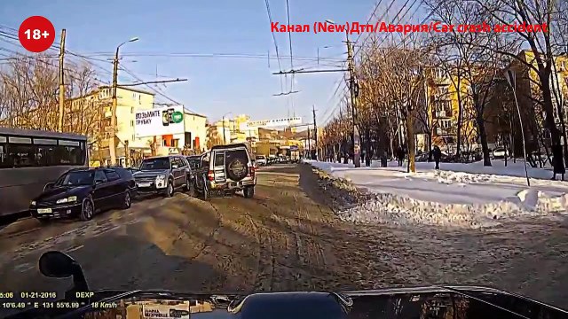 (New) Дтп Авария Car crash accident от 23.01.2016 январь HD