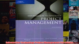 Download PDF  Information Technology Project Management 5th edition FULL FREE