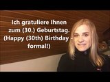 How to Say -Happy Birthday- in German