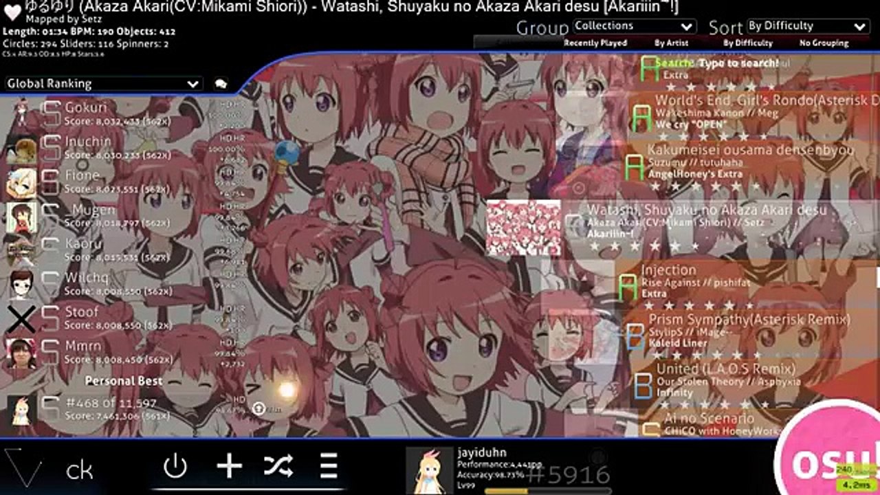 osu! - Akaza Akari(CV:Mikami Shiori) - Watashi, Shuyaku no Akaza Akari desu [S][HD][230pp] (1024p FULL HD)