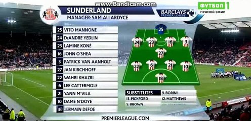 Sunderland vs Manchester United - LINE UP Information - 13.02.2016