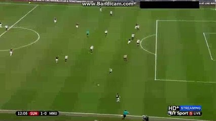 Anthony Martial 1on1 MISS Sunderland 1-0 Man Utd